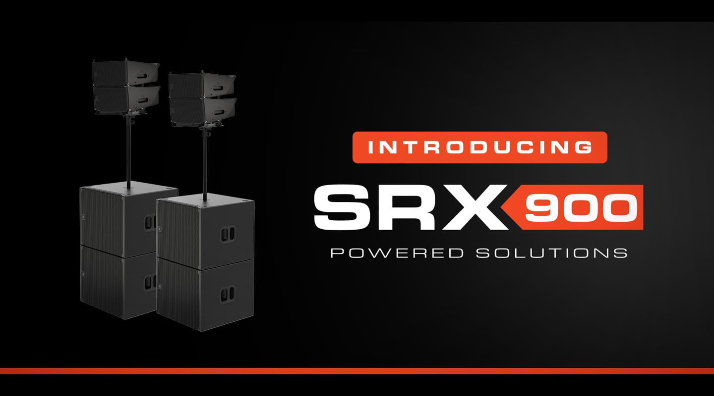SRX 900 Powered Solutions de JBL. Sistemas lineales para grandes espacios.