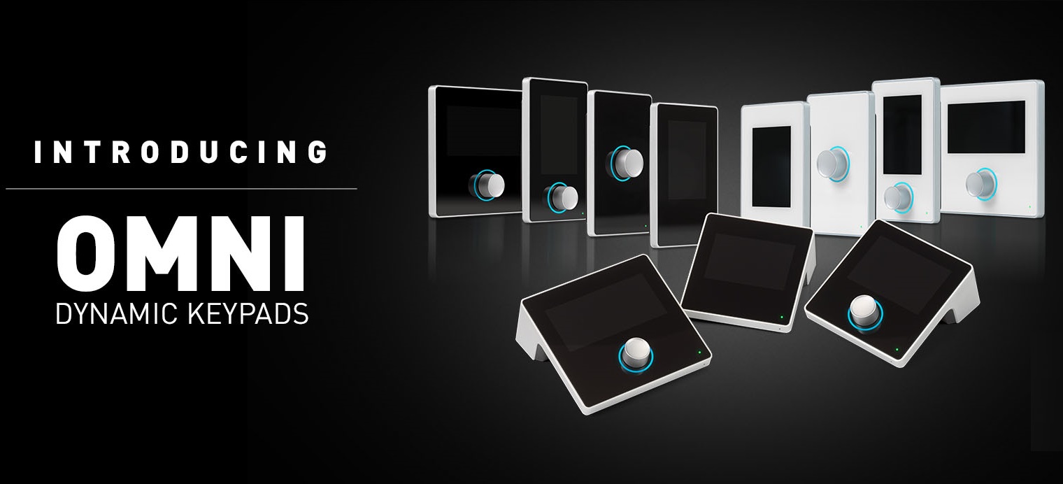 Familia de controles de volumen y dispositivos de control táctil OMNI Dynamic Keypads de BSS by Harman